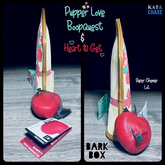 Pupper Love Barkbox M/L Flower Boopquet & Heart to Get Super Chewer Flower Large - Picture 4 of 12